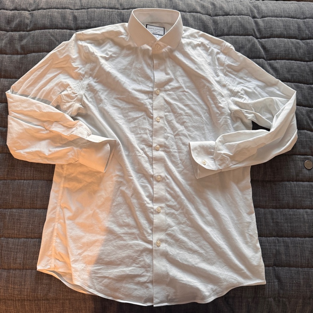 Men's White Charles Tyrwhitt Dress Shirt